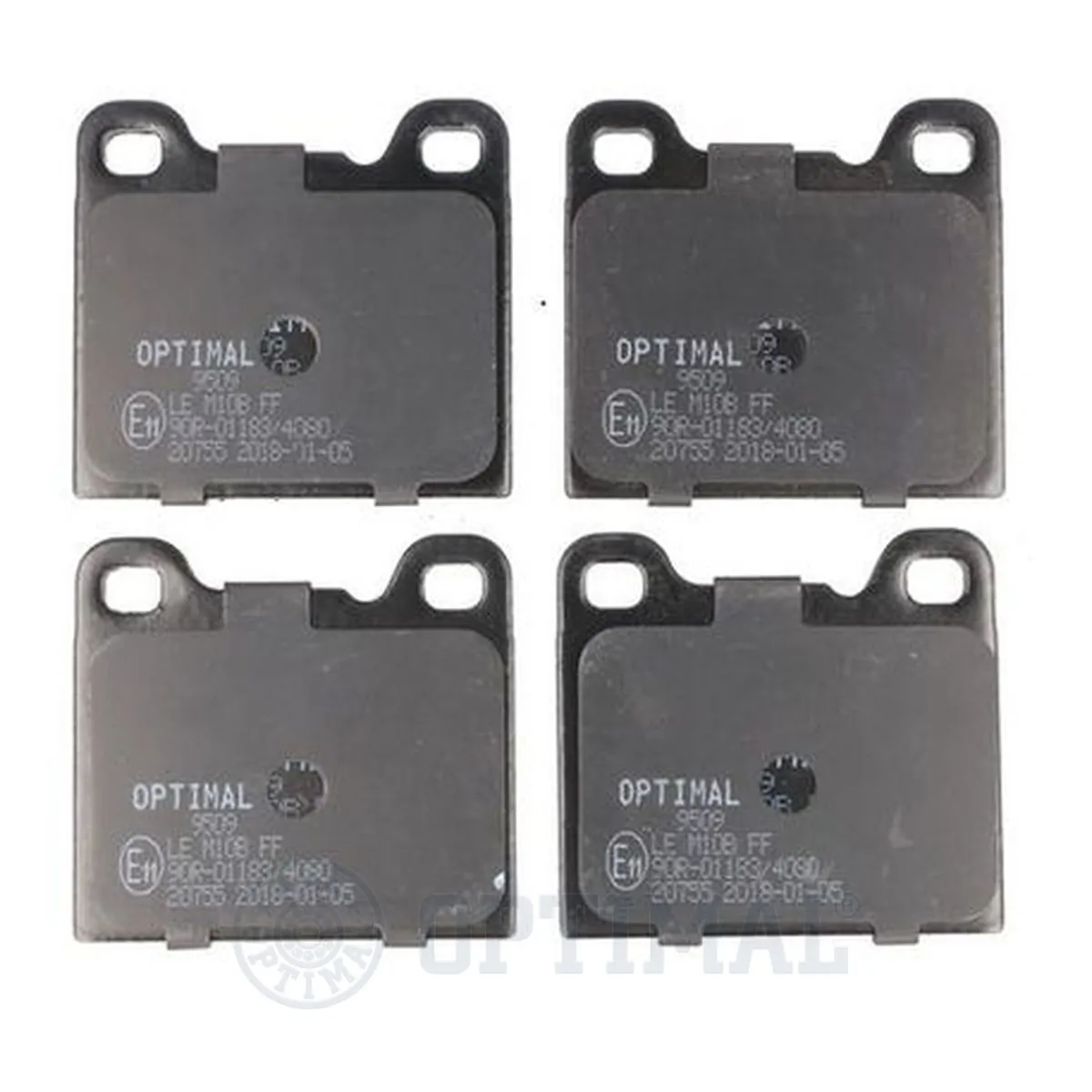 Kit de plaquettes de frein, frein à disque OPTIMAL 9509