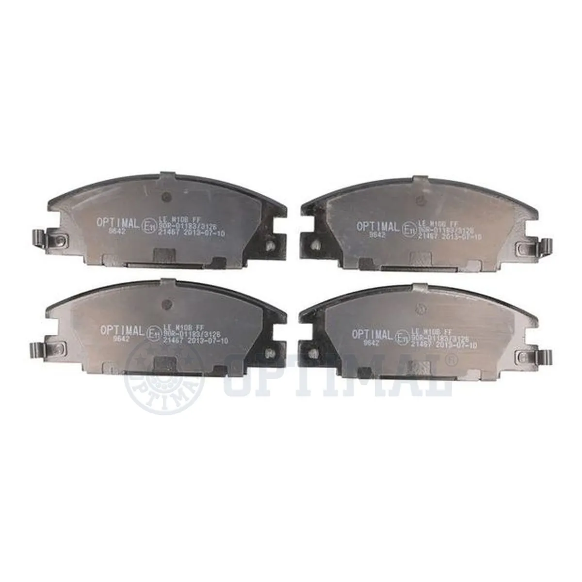 Kit de plaquettes de frein, frein à disque OPTIMAL 9642