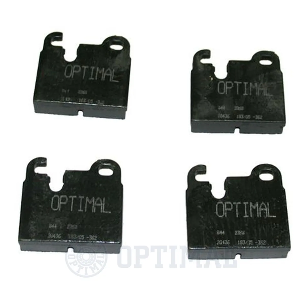 Kit de plaquettes de frein, frein à disque OPTIMAL 2369