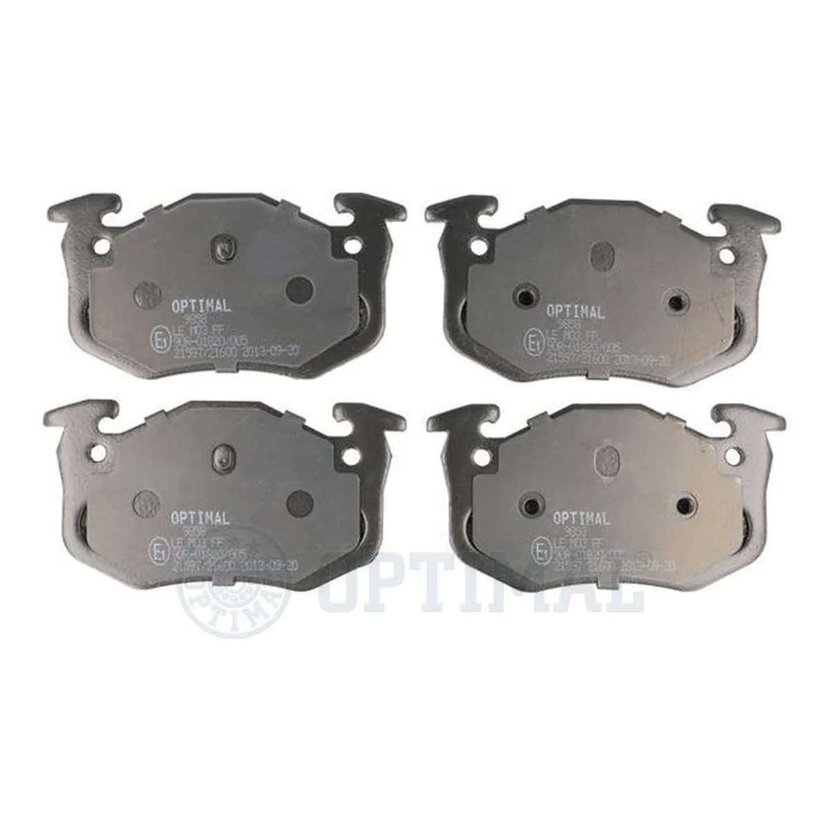 Kit de plaquettes de frein, frein à disque OPTIMAL 9858