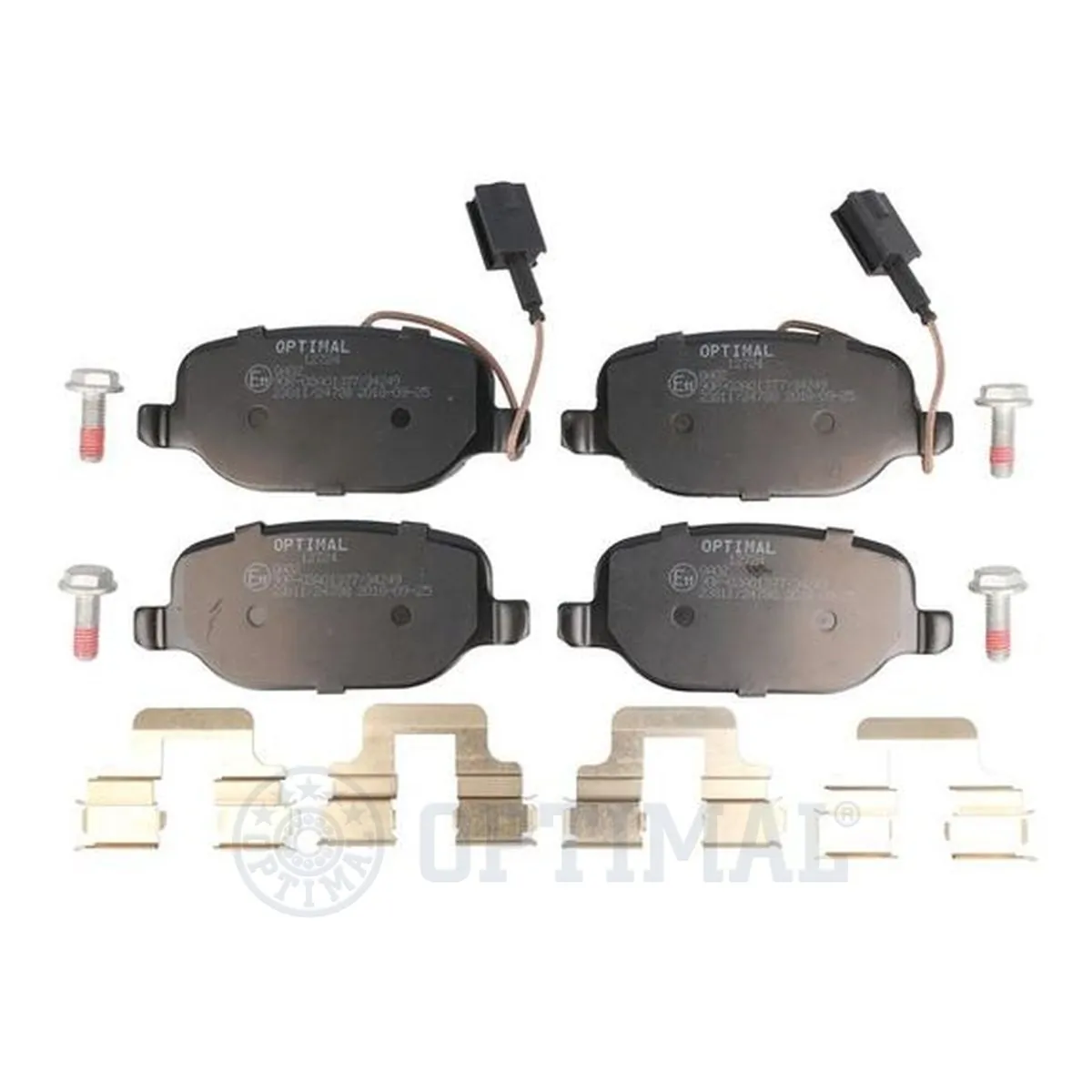 Kit de plaquettes de frein, frein à disque OPTIMAL 12724