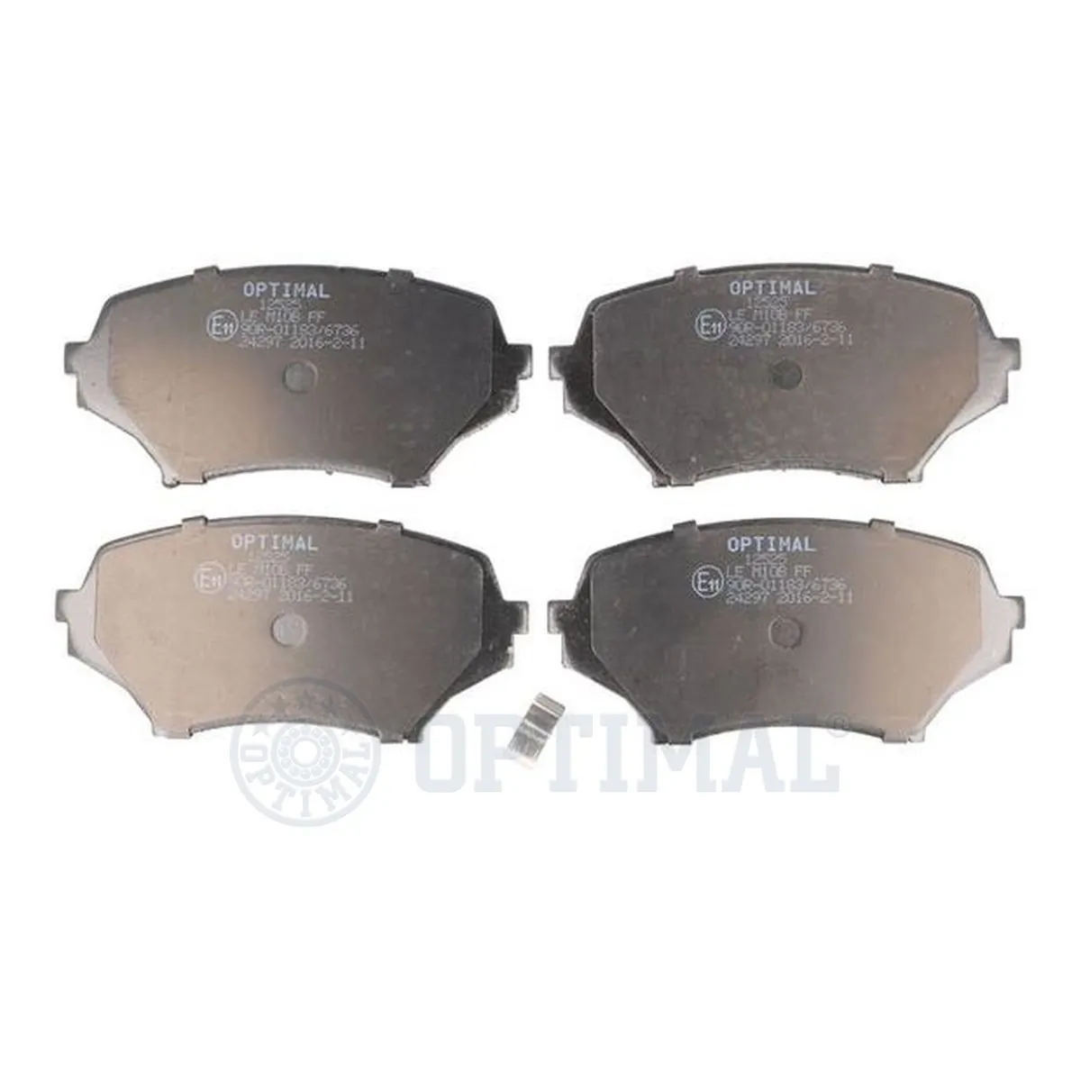 Kit de plaquettes de frein, frein à disque OPTIMAL 12525