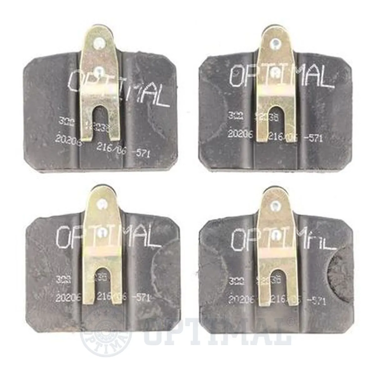 Kit de plaquettes de frein, frein à disque OPTIMAL 12035