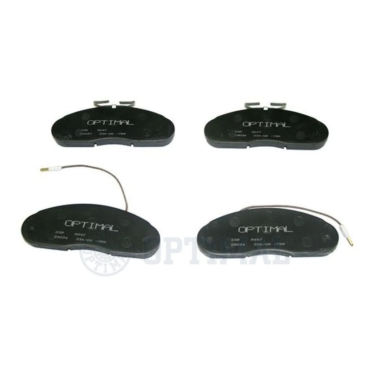 Kit de plaquettes de frein, frein à disque OPTIMAL 9647