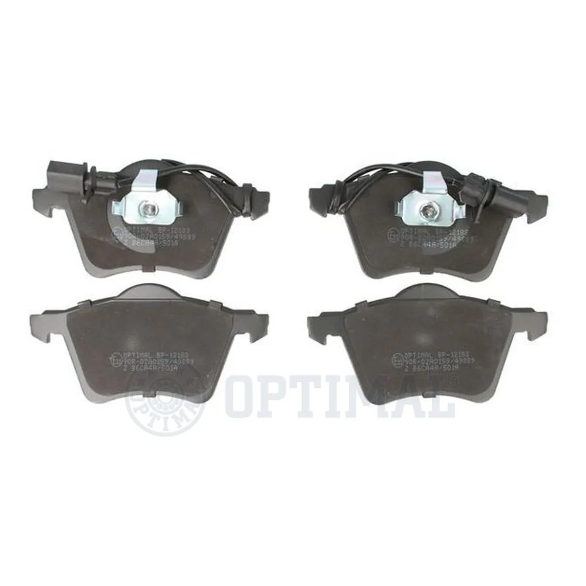 Kit de plaquettes de frein, frein à disque OPTIMAL 12183