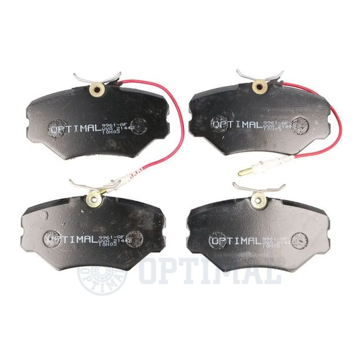 Kit de plaquettes de frein, frein à disque OPTIMAL 9961