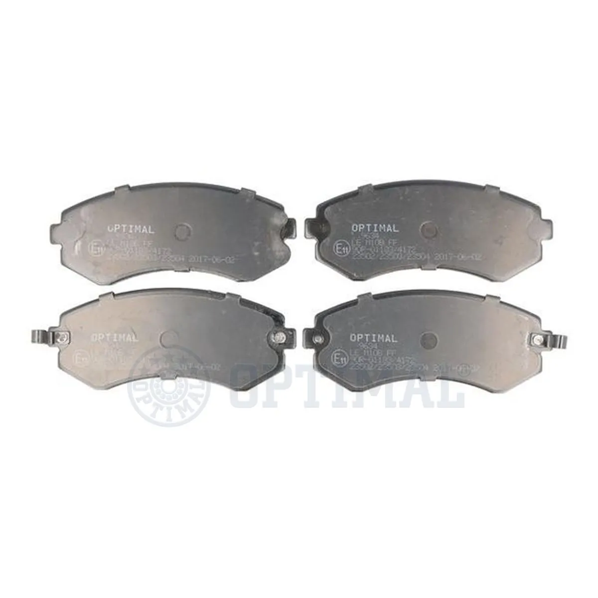 Kit de plaquettes de frein, frein à disque OPTIMAL 9634