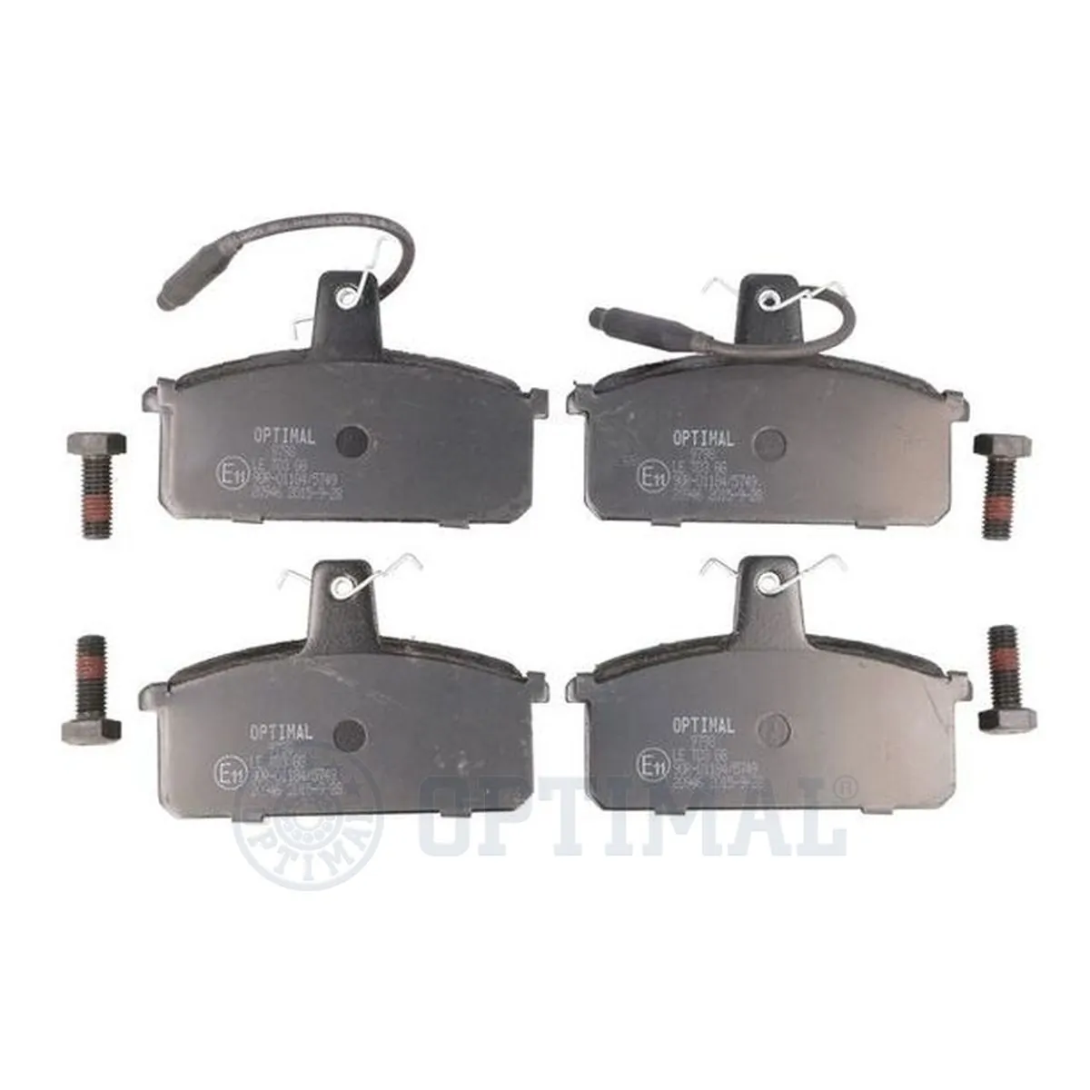 Kit de plaquettes de frein, frein à disque OPTIMAL 9798