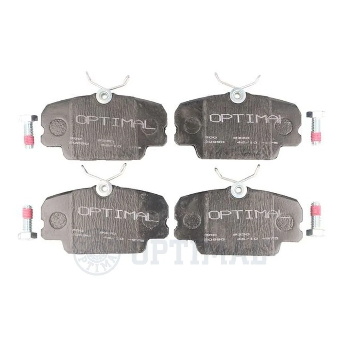 Kit de plaquettes de frein, frein à disque OPTIMAL 9330