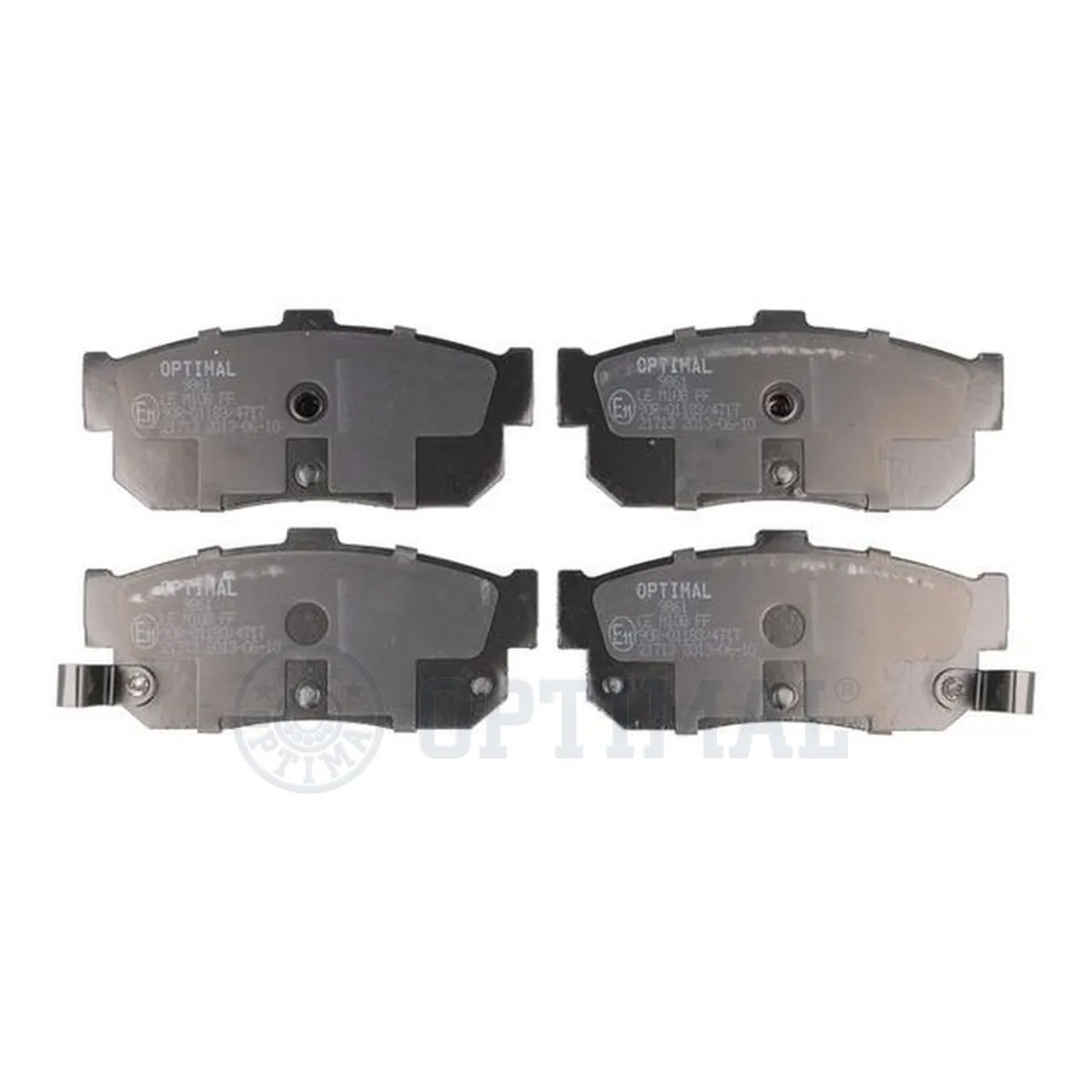 Kit de plaquettes de frein, frein à disque OPTIMAL 9861