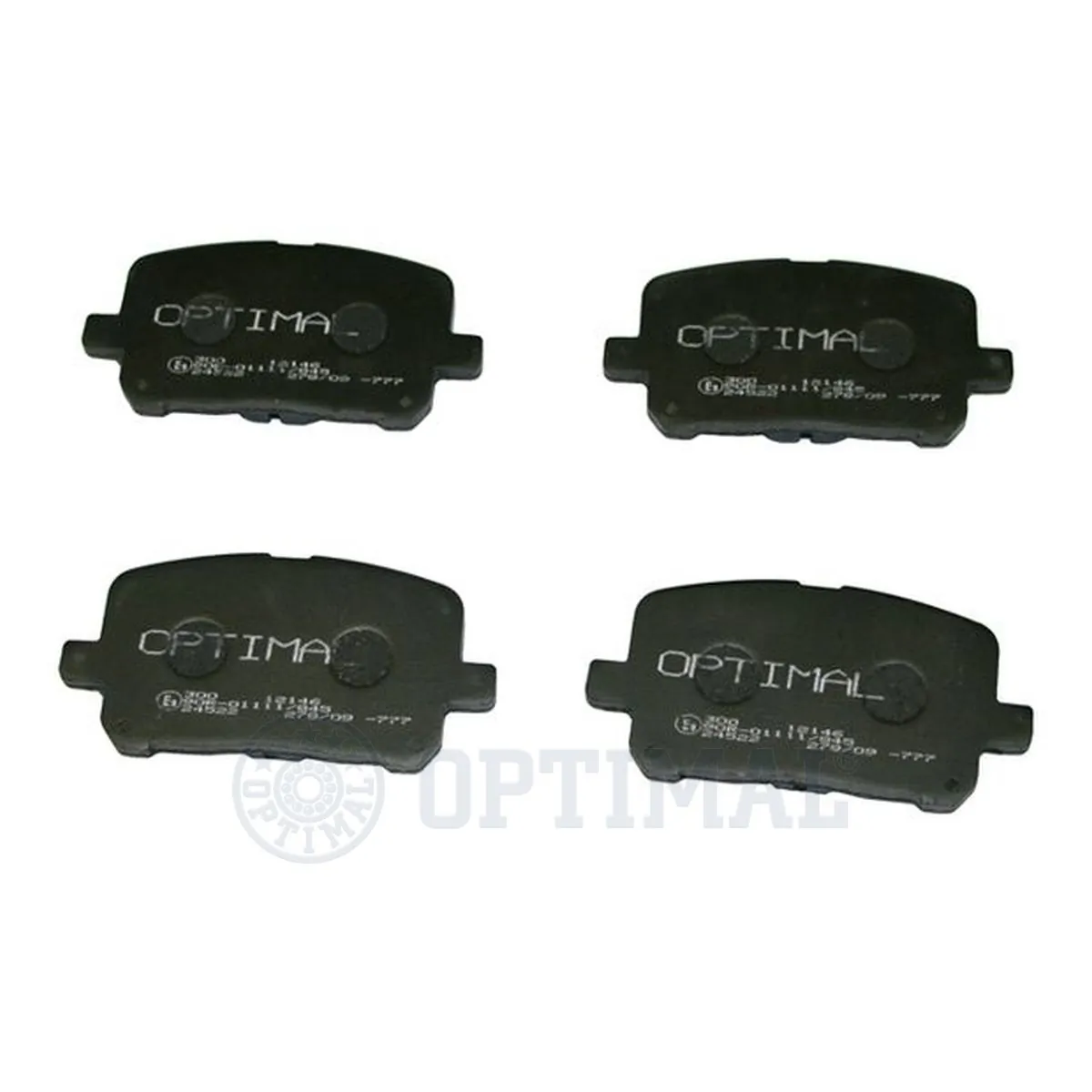Kit de plaquettes de frein, frein à disque OPTIMAL 12146
