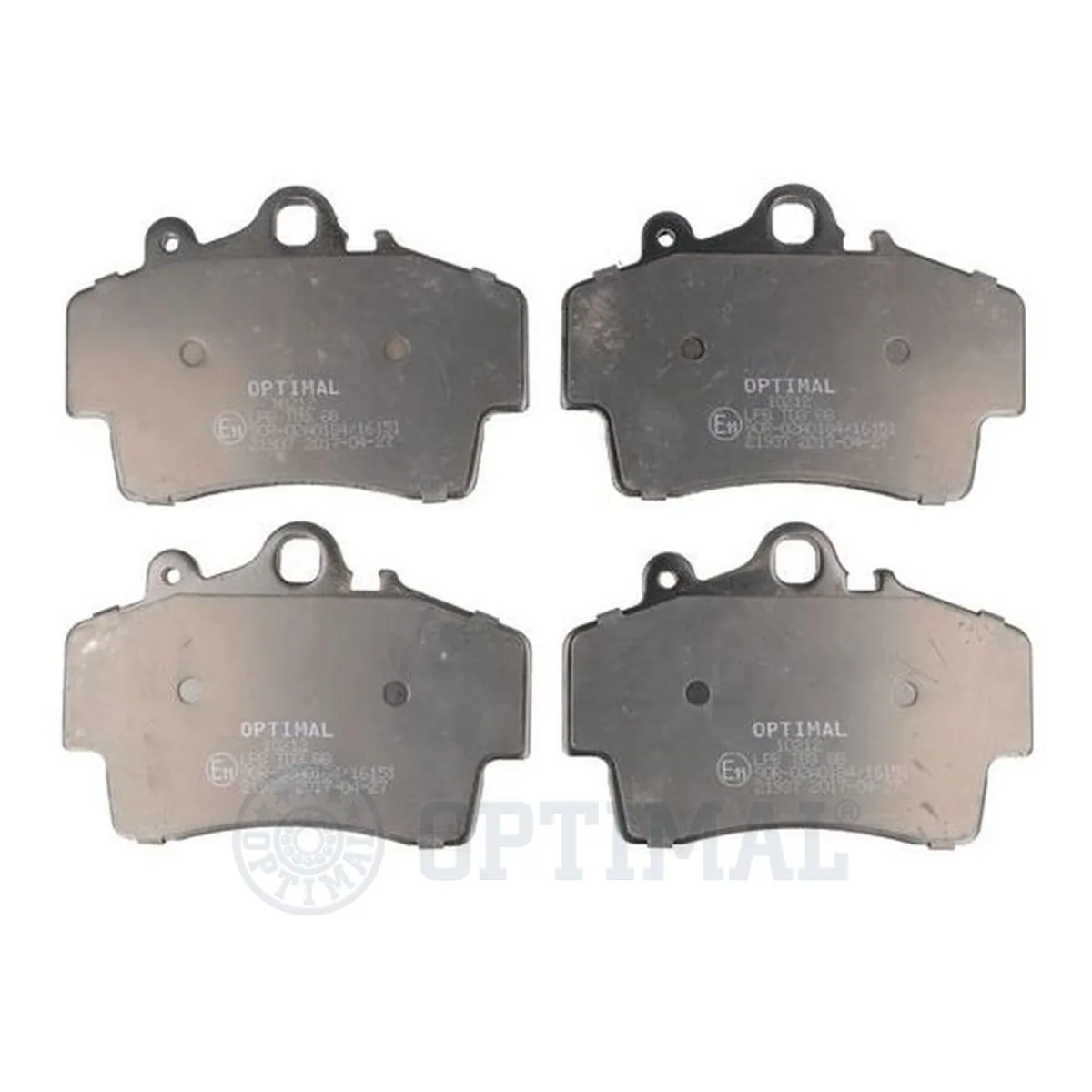 Kit de plaquettes de frein, frein à disque OPTIMAL 10212