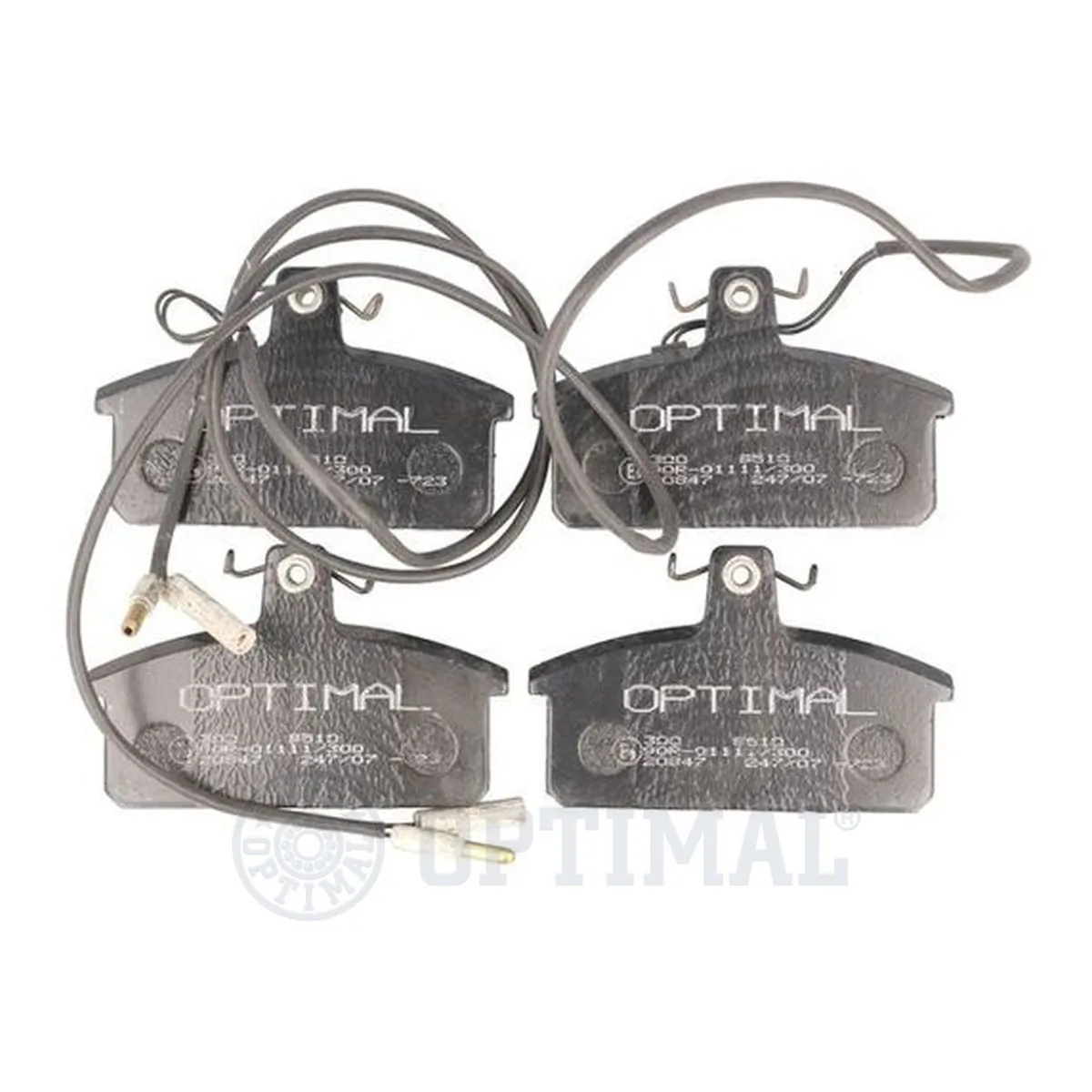 Kit de plaquettes de frein, frein à disque OPTIMAL 9510