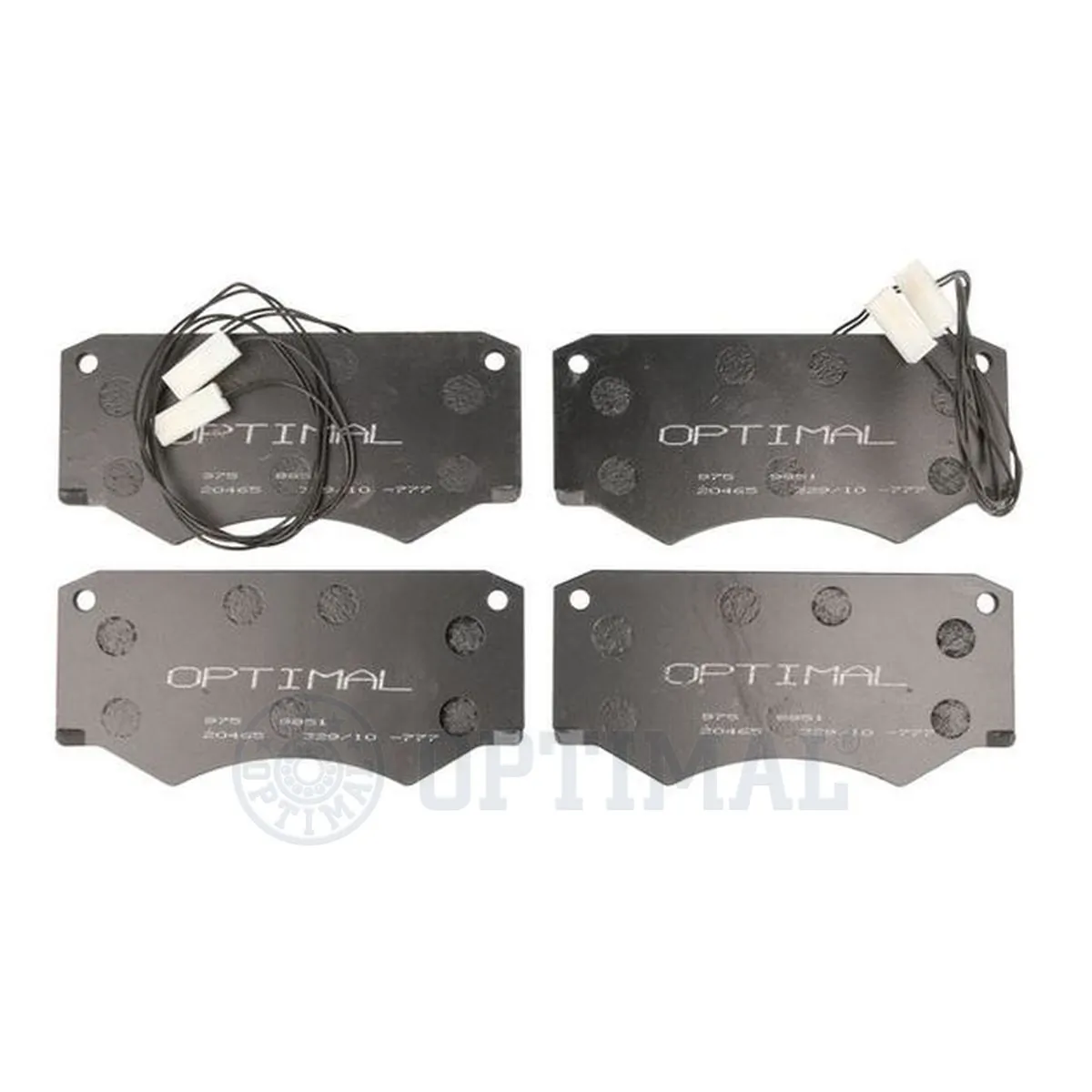 Kit de plaquettes de frein, frein à disque OPTIMAL 9851