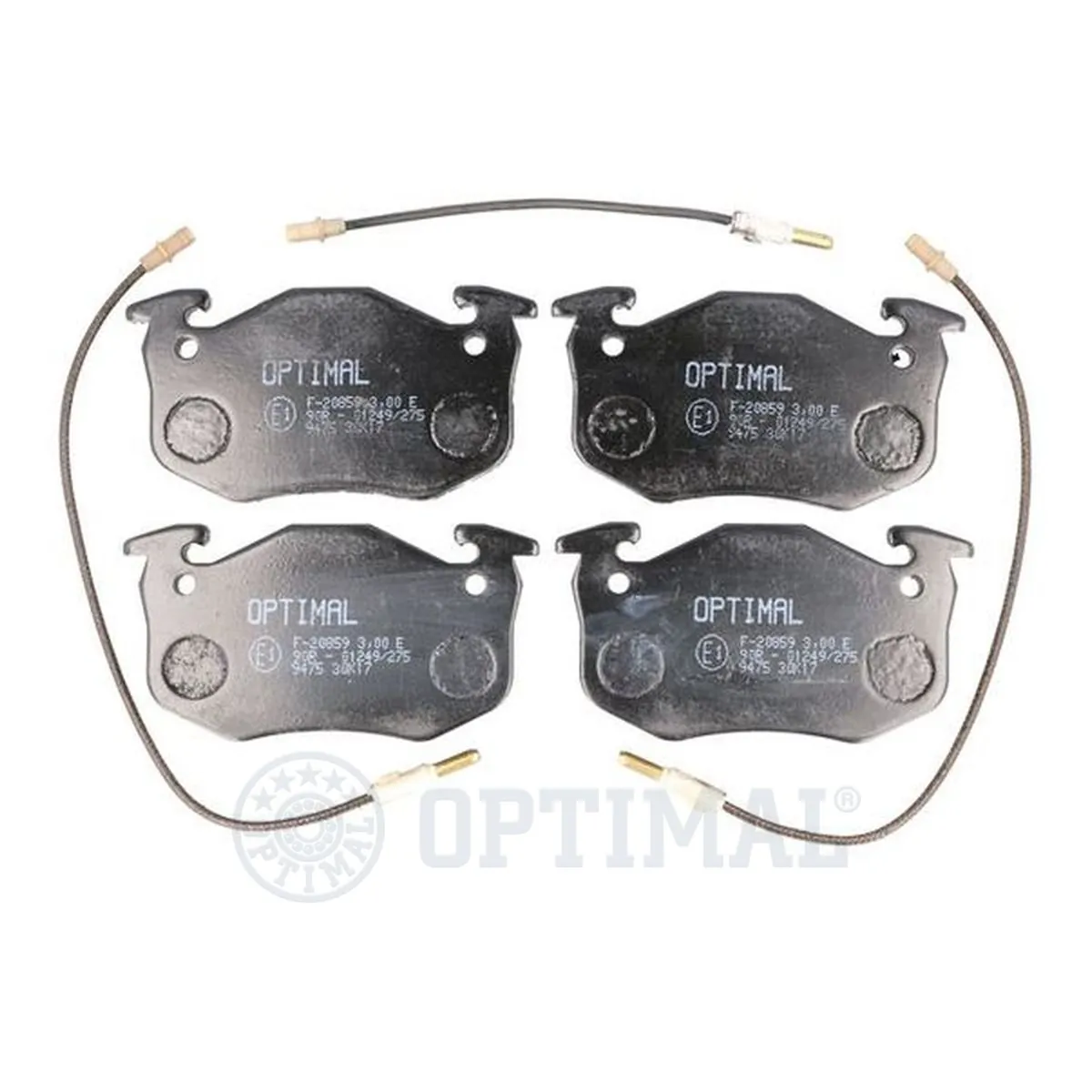 Kit de plaquettes de frein, frein à disque OPTIMAL 9352