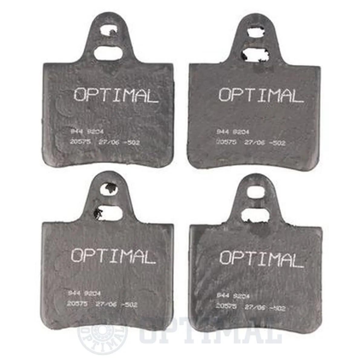 Kit de plaquettes de frein, frein à disque OPTIMAL 9204