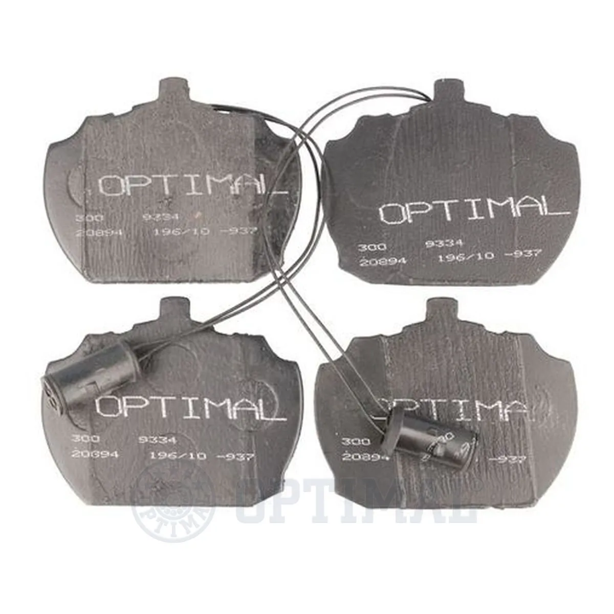 Kit de plaquettes de frein, frein à disque OPTIMAL 9334