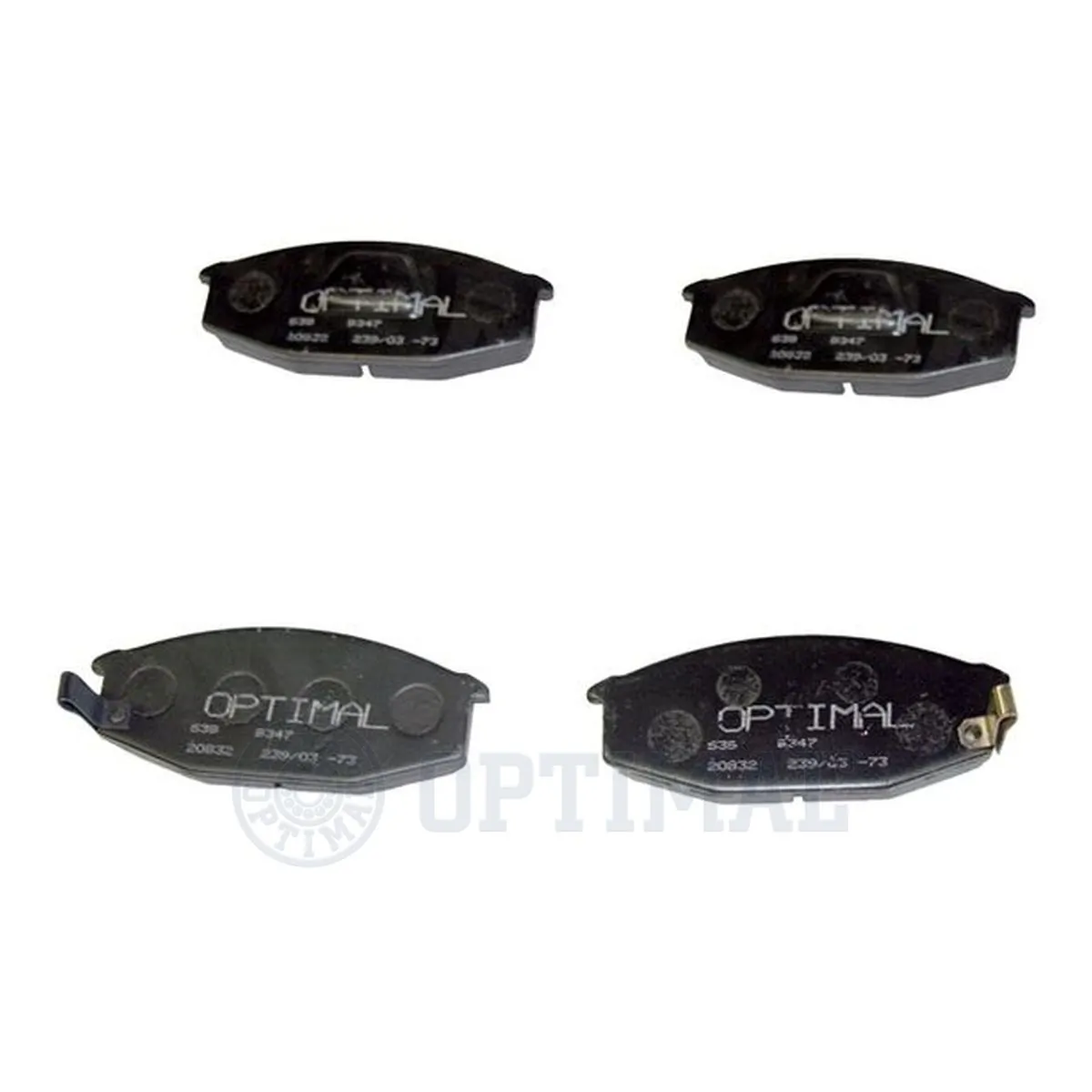 Kit de plaquettes de frein, frein à disque OPTIMAL 9347