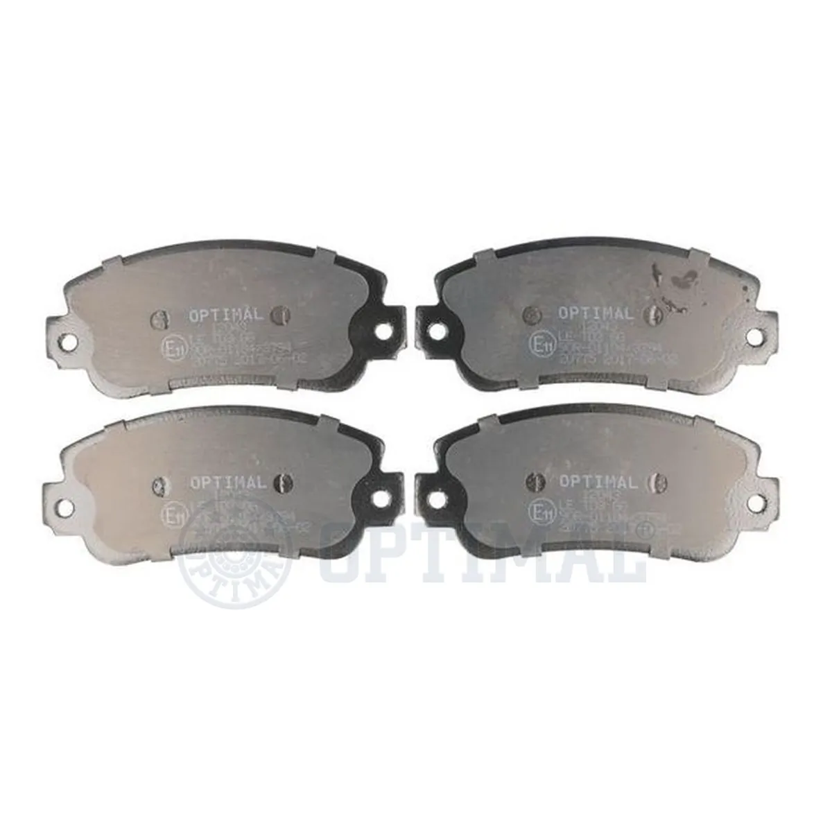 Kit de plaquettes de frein, frein à disque OPTIMAL 12043