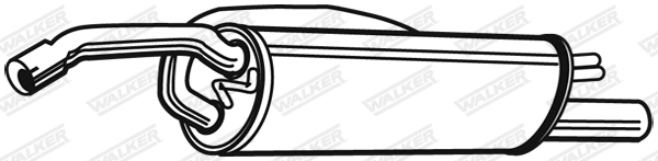 Silencieux arrière WALKER 21495