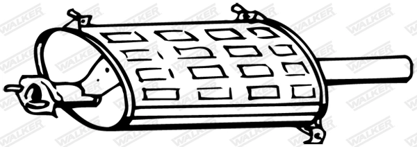 Silencieux arrière WALKER 16670