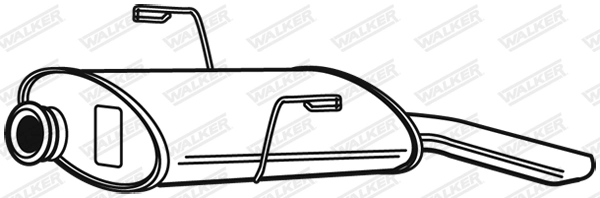 Silencieux arrière WALKER 22409