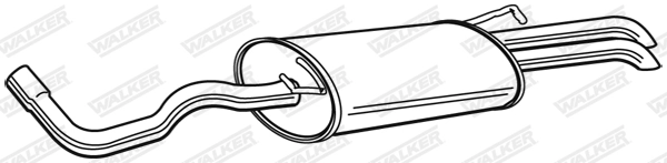 Silencieux arrière WALKER 22977