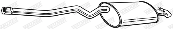 Silencieux arrière WALKER 25097