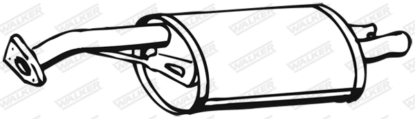 Silencieux arrière WALKER 17891