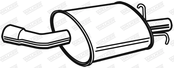 Silencieux arrière WALKER 23051