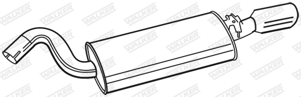 Silencieux arrière WALKER 71357