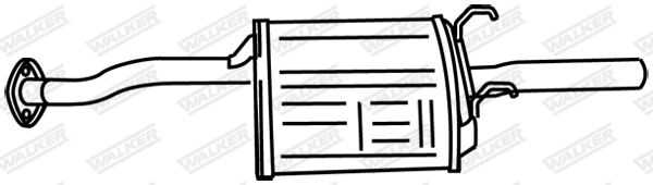 Silencieux arrière WALKER 18757