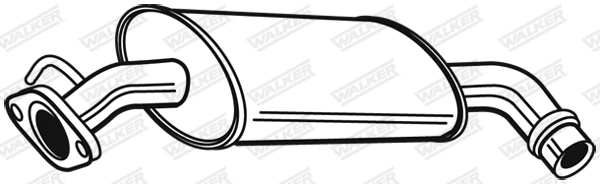 Silencieux avant WALKER 22515