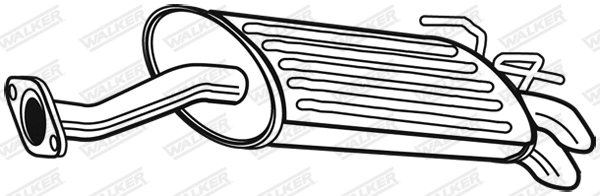 Silencieux arrière WALKER 22994