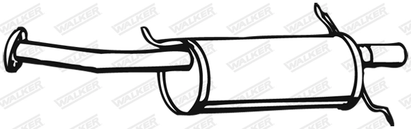 Silencieux arrière WALKER 17822