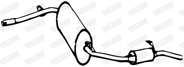 Silencieux arrière WALKER 01260