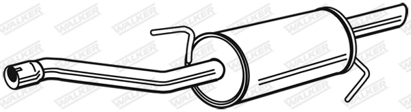 Silencieux arrière WALKER 23709