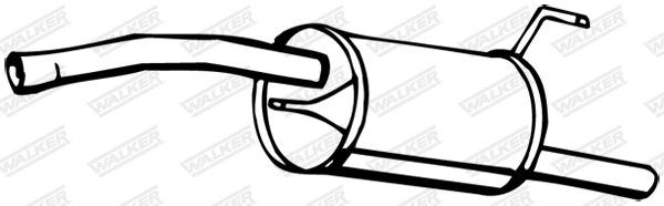 Silencieux arrière WALKER 16790