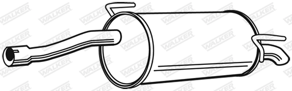 Silencieux arrière WALKER 23380