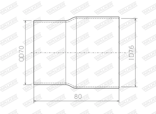 Tuyau d'échappement WALKER 10694