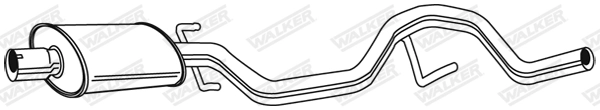 Silencieux central WALKER 22966