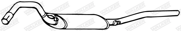 Silencieux arrière WALKER 70525