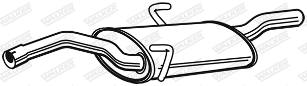 Silencieux arrière WALKER 21400