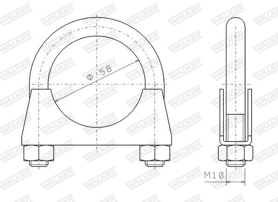 Clamping Piece, exhaust system