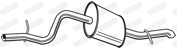 Silencieux arrière WALKER 23711