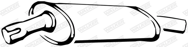 Silencieux central WALKER 14225