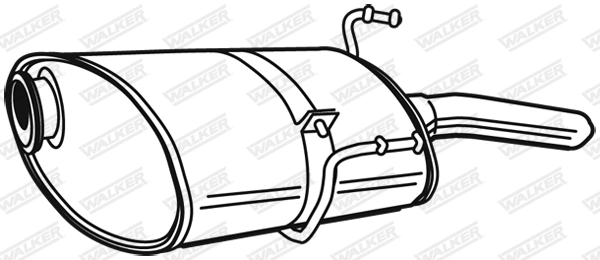 Silencieux arrière WALKER 22703