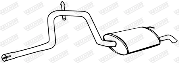 Silencieux arrière WALKER 17560