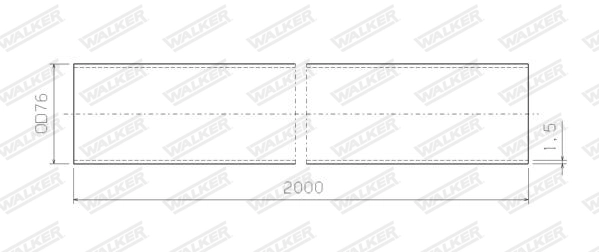 Tuyau d'échappement WALKER 09784