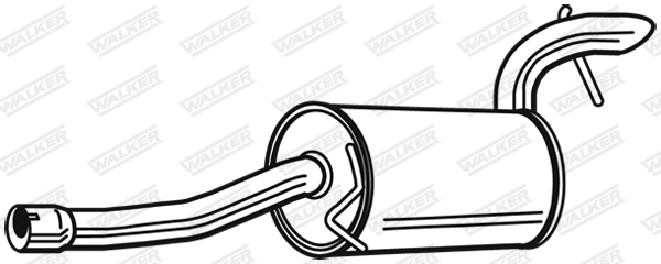 Silencieux arrière WALKER 23887